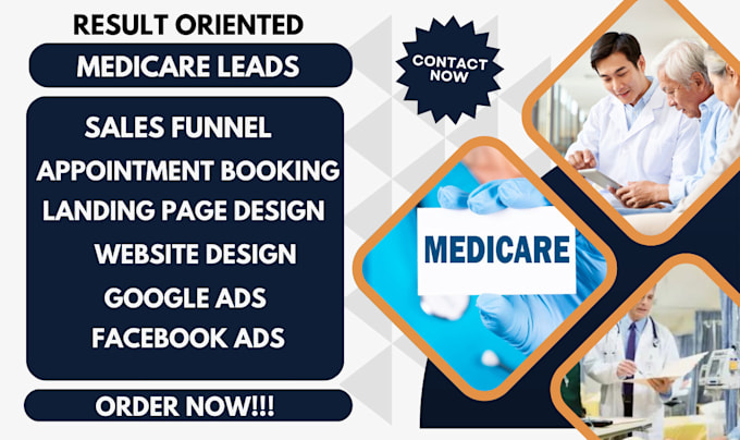 Gig Preview - Generate highly converting medicare leads medicare website medicare website