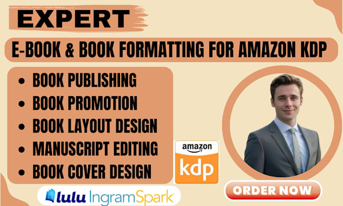 Gig Preview - Publish book on amazon kdp, book formatting for amazon kdp, kdp book promotion