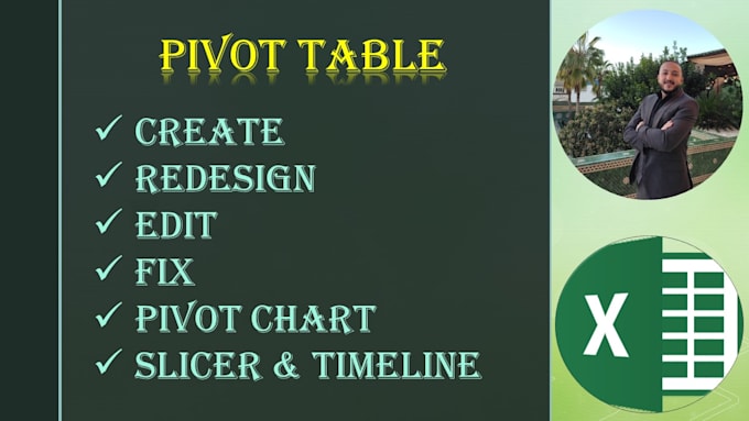 Gig Preview - Create, edit, fix and redesign pivot table, graph and chart