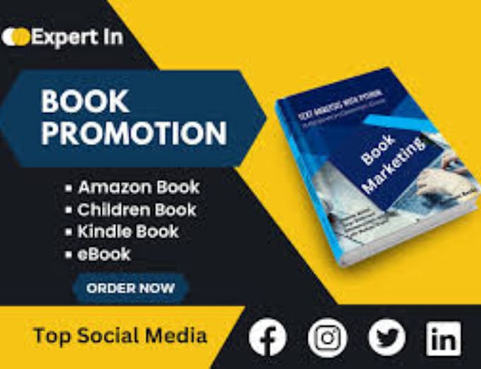 Gig Preview - Do amazon book promotion, kindle book promotion and ebook marketing