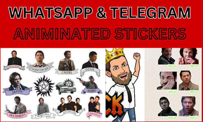 Gig Preview - Create custom animated stickers for whatsapp and telegram