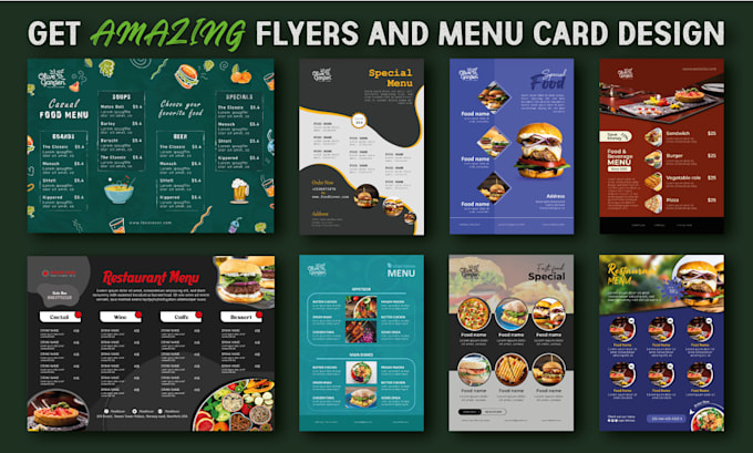 Gig Preview - Do restaurant menu card design, food menu