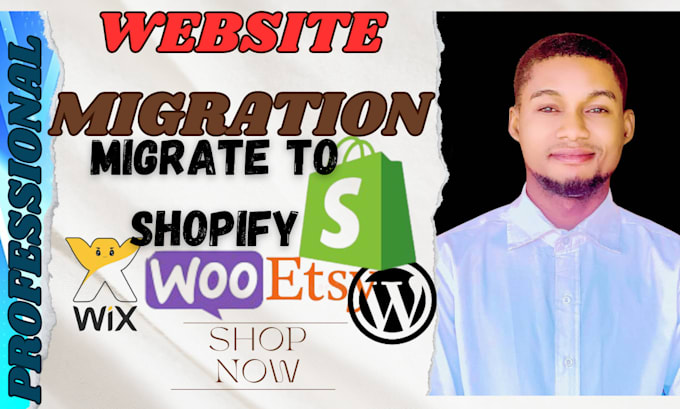 Gig Preview - Migrate wordpress to shopify wix to shopify etsy to shopify dropshipping store