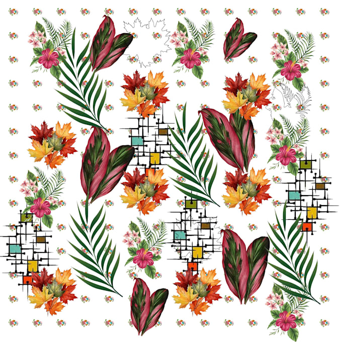 Gig Preview - Design unique seamless pattern, textile print