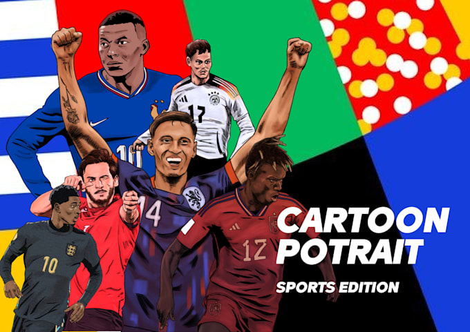 Gig Preview - Cartoon potrait for all sports