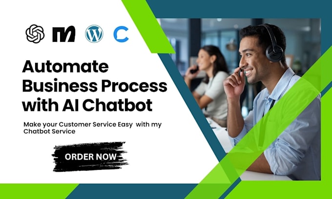 Gig Preview - Set up ai chatbot for your wordpress website business automation with manychat