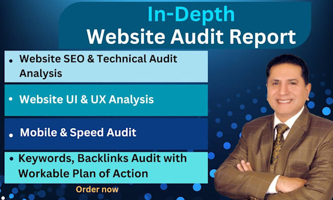 Gig Preview - Do website audit, SEO audit, analysis, and audit report for you