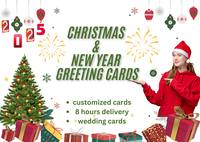 Gig Preview - Design custom christmas, new year and other greeting cards