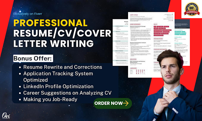 Bestseller - provide job winning ats optimized resume writing service in 10 hours