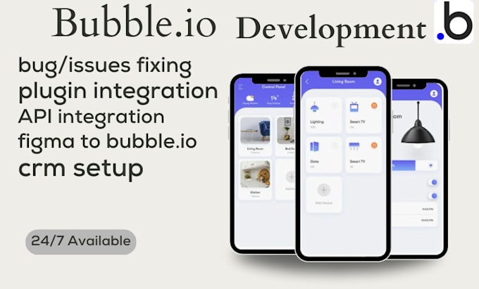 Gig Preview - Bubble io developer, bubble saas app, cms, mvp bubble website developer