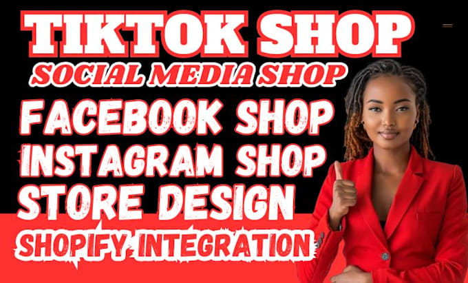 Gig Preview - Setup tiktok shop dropshipping instagram shop facebook shop shopify integration