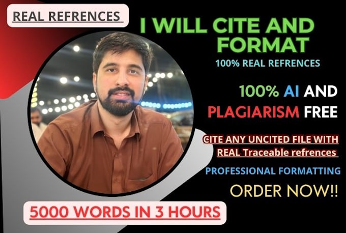 Gig Preview - Write apa citation, apa references, ieee, harvard, ama references apa 7 styles