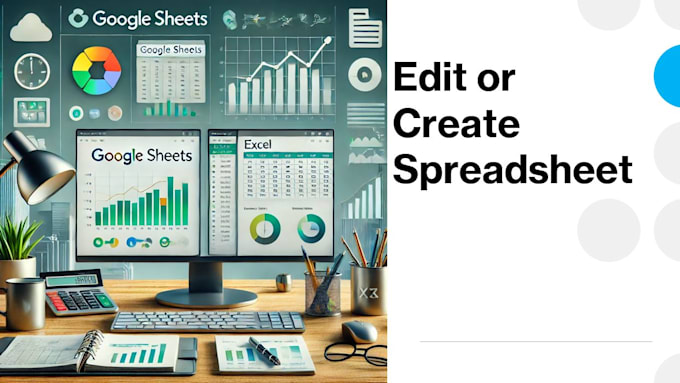 Bestseller - edit or create spreadsheet in either excel or google sheets