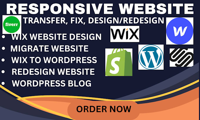 Bestseller - fix, design redesign wordpress, wix, webflow website, migrate wix to wordpress