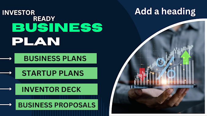 Gig Preview - Develop detailed business plan for startups, investor deck, investor ready,