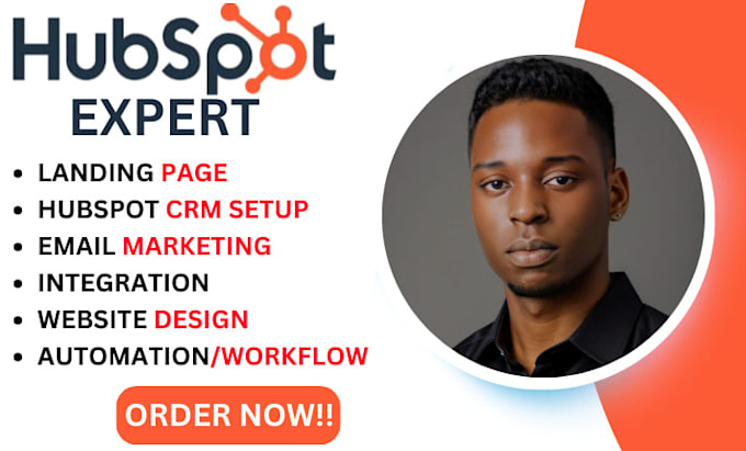 Gig Preview - Set up hubspot website, landing page, hubspot crm, automation, hubspot