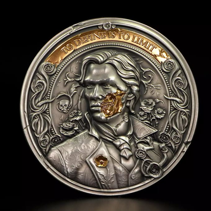 Gig Preview - Do 3d coin model bas relief 3d medallion crypto coin 3d printable coin design