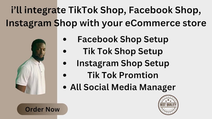 Gig Preview - Setup tiktok shop dropshipping, tiktok shop, tiktok ads, tiktok marketing sales