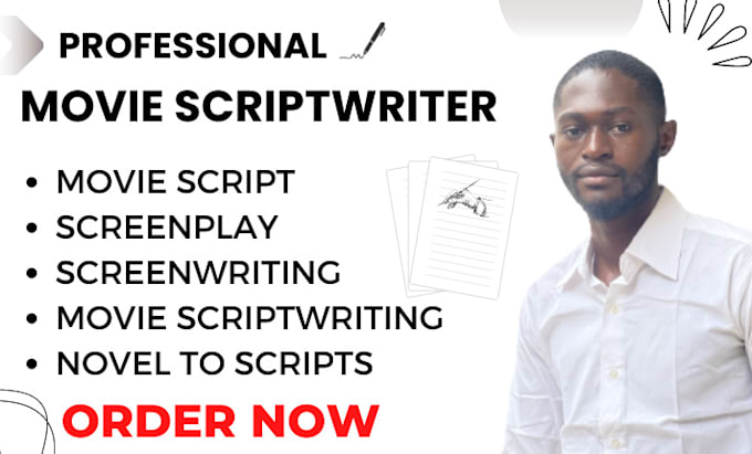 Gig Preview - Write screenplay, movie script writing, screenwriting, scriptwriter