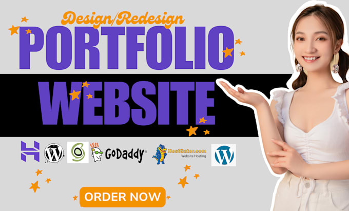 Gig Preview - Build personal portfolio website design resume website redesign business website