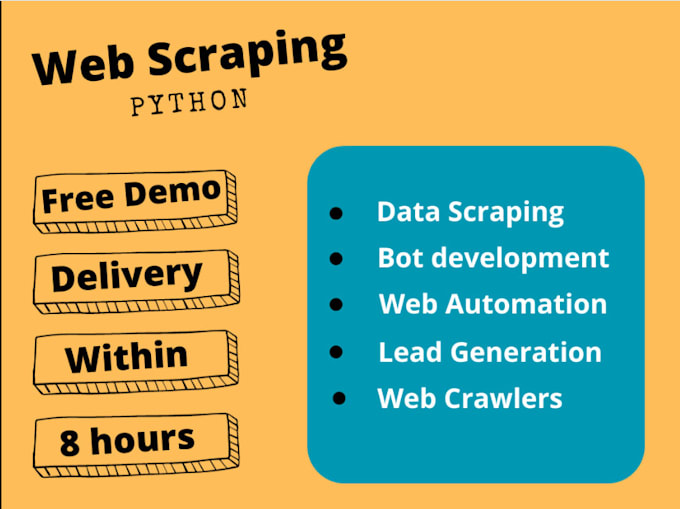 Bestseller - develop web scraping script tailored to your needs,python,web automation,web bot