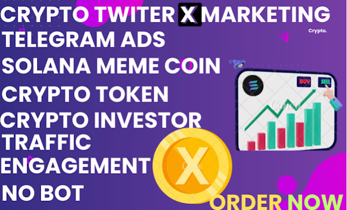 Gig Preview - Crypto telegram, sol memecoin, telegram referral link to 50m targeted investors