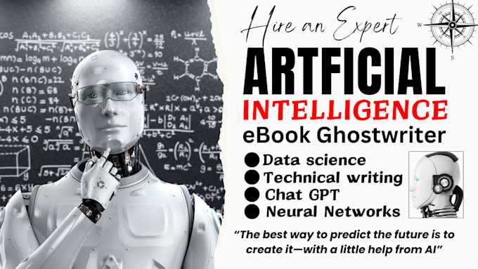 Gig Preview - Write ebook on machine learning, ai, data science, robotics, be your ghostwriter