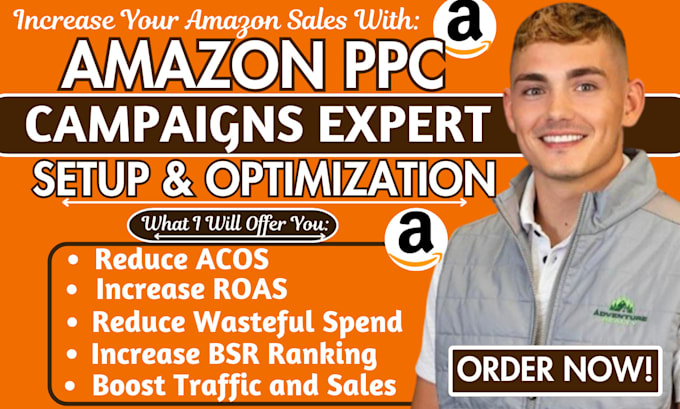 Gig Preview - Setup amazon ppc campaign, optimize amazon ppc ads campaign, amazon ppc expert