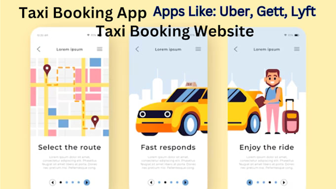 Gig Preview - Develop taxi booking app, taxi booking website like uber, gett, lyft