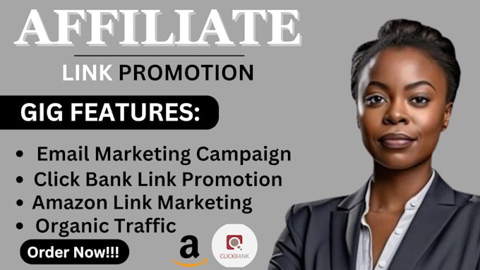 Gig Preview - Do affiliate link promotion affiliate clickbank marketing,promote amazon website