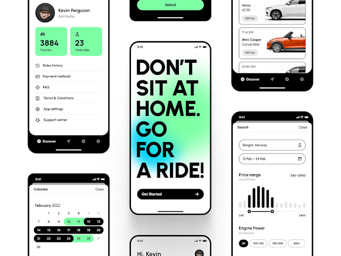 Gig Preview - Develop car booking, carpooling, car rental app, fleet management app