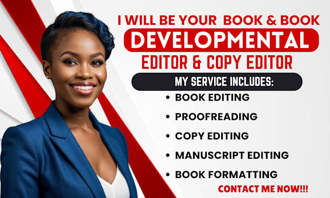 Gig Preview - Be your ebook and book developmental editor, copy editor, proofread, book format