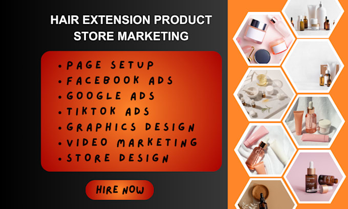 Gig Preview - Hair extension sales hair extension marketing wigs store marketing facebook ads