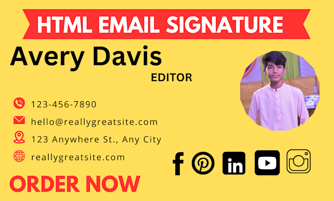 Gig Preview - Professional HTML email signature,gmail signature,outlook signature