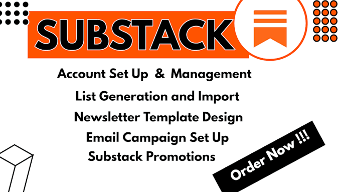 Bestseller - setup substack account fully, newsletter design and editable templates