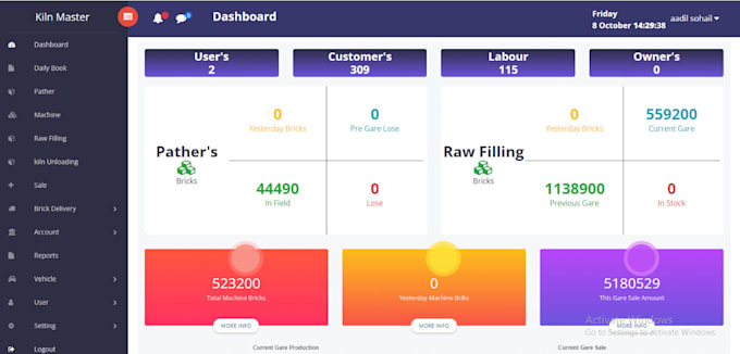 Bestseller - create custom dashboard crm management software web app desktop app pos erp