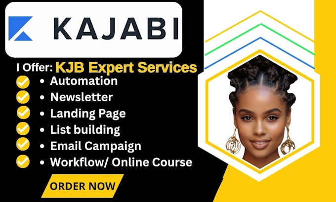 Gig Preview - Kajabi online course, landing page kajabi website, sales funnel coaching site