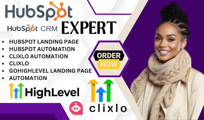 Gig Preview - Clixlo hubspot clixlo automation gohighlevel landing page