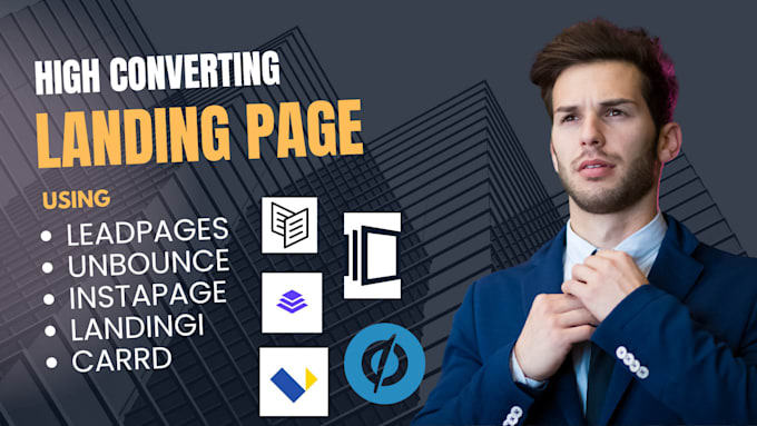 Gig Preview - Design landing page using unbounce instapage carrd landingi leadpages