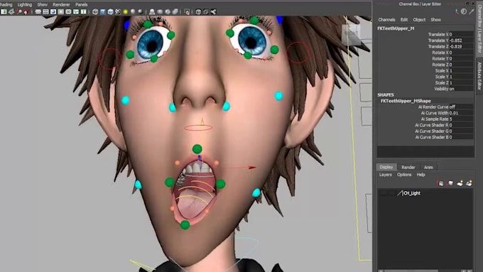 Gig Preview - Fix or rig 3d model,facial rig,ik fk,weight paint,bend control,finger,animation