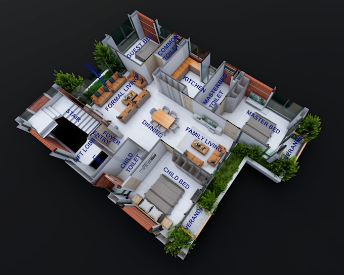 Gig Preview - 3d floor plan and architectural walkthrough animation