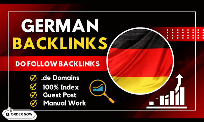 Gig Preview - Provide high quality de german dofollow backlinks with da 50 for top ranking