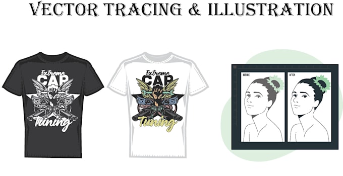 Gig Preview - Do redraw the logo, vector tracing, vector illustration and t shirt illustration