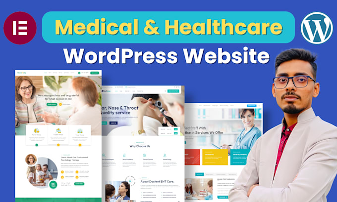 Gig Preview - Design medical, healthcare, home care, dental, and clinic wordpress website