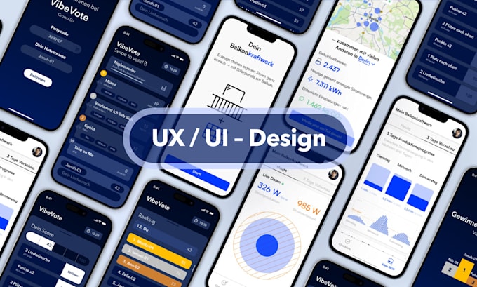 Gig Preview - Create well founded, high quality UX and UI designs