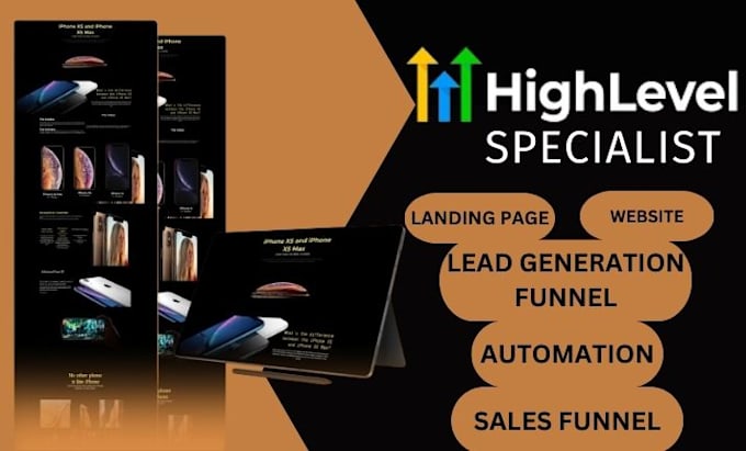 Gig Preview - Be your gohighlevel specialist, sales funnel, website, gohighlevel automation