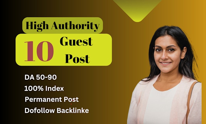 Gig Preview - Do provide SEO guest post with dofollow backlink