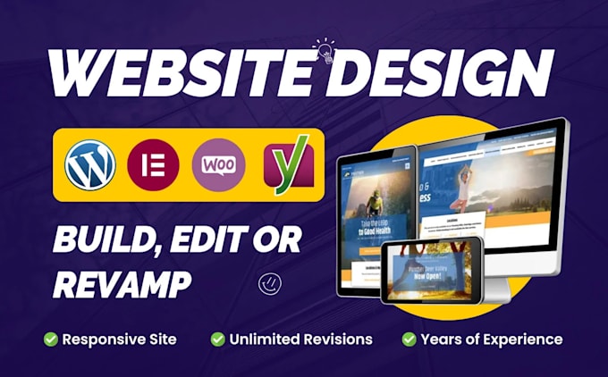 Gig Preview - Design, redesign, update, edit, copy clone or revamp wordpress website