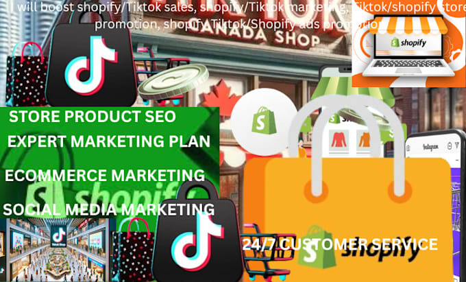 Gig Preview - Setup tiktok shop,tiktok ads and do tiktok marketing, complete shopify marketing