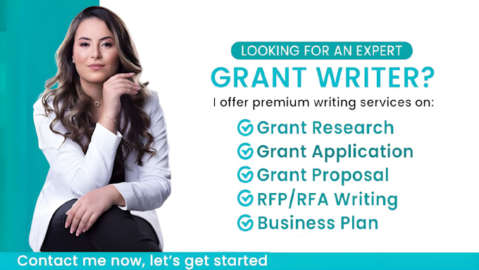 Gig Preview - Write grant writing grant proposal grant application and grant research